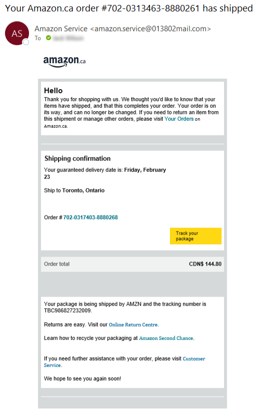 Phishing Email
