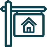 real estate for sale sign icon